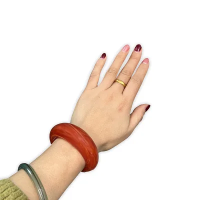 New Arrival Round Resin Bangle Bohemian Jewelry Bold Summer Resin Jewelry Acrylic Cuff Chunky Resin Bracelet Bangle