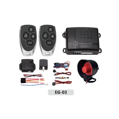 Car Alarm Auto System Anti Theft Security Alarm Protection with 2 Remote Controller Control Central Locking Immobilizer