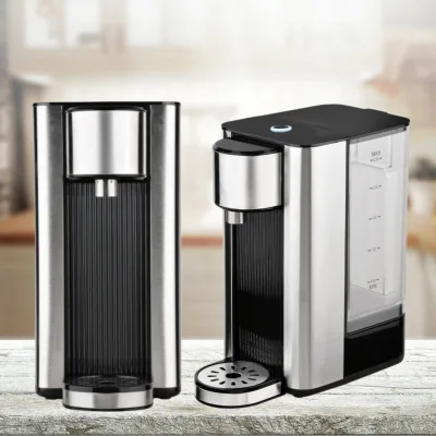 2.5L Black Desktop Water Boiler Electric Kettle Stainless Steel Hot Water Dispenser