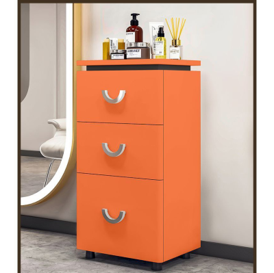 Orange Barber Shop Cabinet Hairdresser Tool High-quality Hair Salon Styling Tool Cart