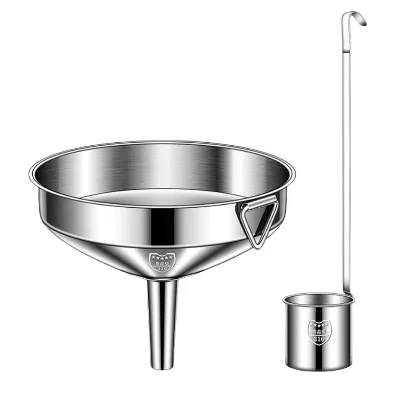Food Grade Funnel Made 316 Stainless Steel Household Use Filter Screen Small Caliber 304 Wine Shaker Oil Funnel 120ml Capacity 3