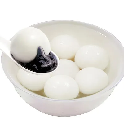 Instant Quick Sweet Glutinous Rice and Black Sesame Filling Family Pack 200g Frozen Glutinous Rice Ball
