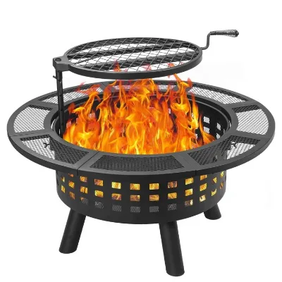 Hot Sale Garden Outdoor Wood Burning Fire Pit Table Bbq Grill for Patip Camping