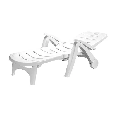 GARIDA Outdoor Beach Chair Plastic Material Swimming Pool Equipments Leisure Furniture Equipments GCFB-003 Folding Bed Modern