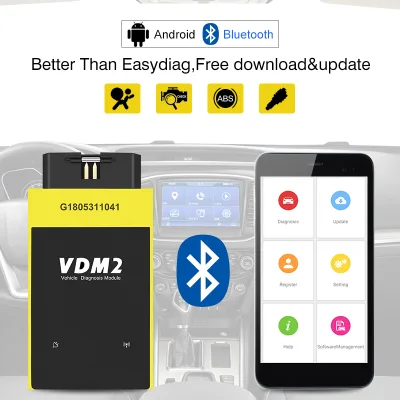 UCANDAS VDM2 Full Systems Auto Diagnostic Scanner for Android VDM II VDM 2 Code Reader for Perodua