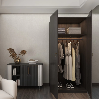 Simple Modern Household Bedroom Rental Room with Storage Wardrobe