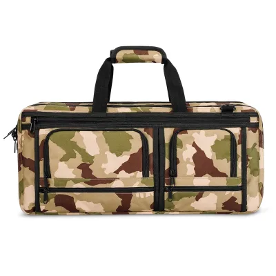 Custom Durable Oxford Camouflage Large Capacity Multi-Pocket Butcher Knives Bag Waterproof Utility Design