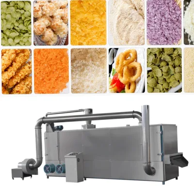 Ready Turn-key Delivery Low Noise Running Multi-layer Drying Equipment Fried Snack Coating Production Bread Crumb Machine