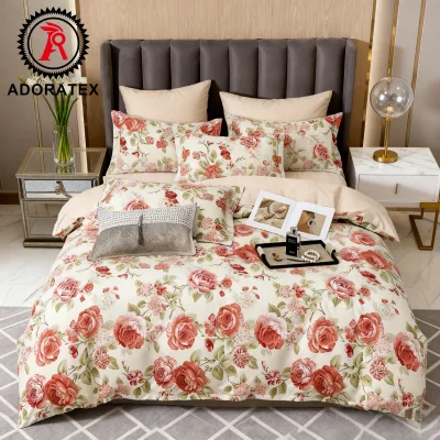Premium Cotton Sateen Printed Sheet Set 3 Pcs, Smooth & Silky Feel