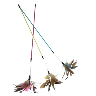 Impact Resistant Scratch-Proof Cat Feather Toy Bell Sound Lure Relieve Loneliness For Small Breed Cat Supply