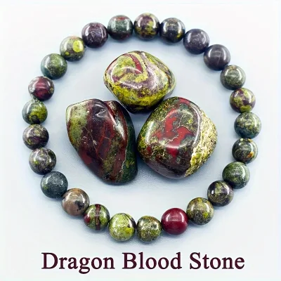 Wholesale Polished Love Healing Crystal Bracelet with Natural Dragon Blood Stone Quartz Beads