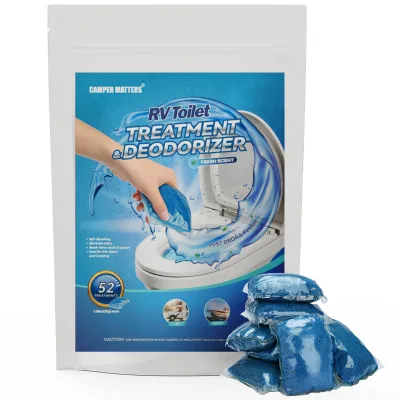RV Toilet Treatments, Holding Tank Deodorizers for RV/Marine Portable Camping Toilet Eliminating Odors for Motorhomes