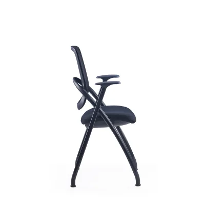Sleek Black Mesh Task Chair with Ergonomic Design & Armrests