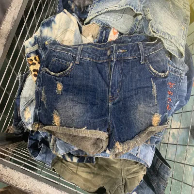 Used Women Denim/Jeans Shorts Adults High Quality Summer Mixed Brand CN/GUA Ukay Bales Wholesale Grade Mixed Stock