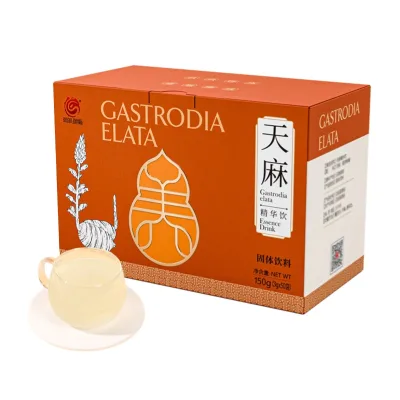 Qufeng Tongluo Pinggan Yiyang Herbal Supplement Gastrodia Elata Essence Drink for Lowering Blood Tasteless Sachets Adults