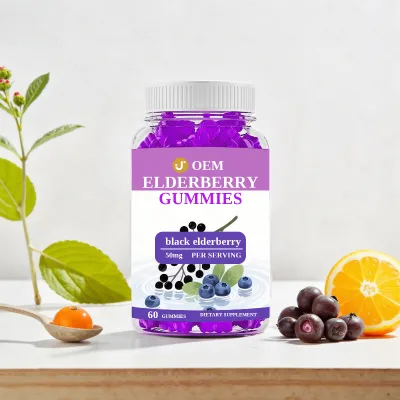 Best Selling Plant Based Extract Elderberry Multivitamin Gummies for Adults