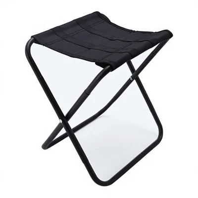 Outdoor Foldable Metal Folding Chair & Stool Portable for Fishing Barbecue Camping with 600D Oxford Cloth