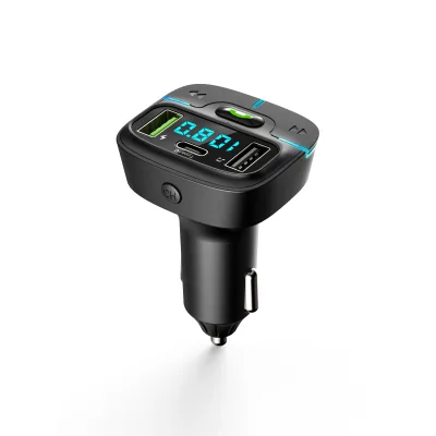 Bt Wireless Car Mp3 Player Fm Transmitter18w Pd Qc3.0 Dual Port Fast Charger Universal Car Audio Accessories with hd Sound
