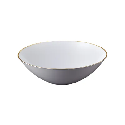 DIJOEY Wedding Party Dinnerware Big Disposable Round PS Plastic Dishes & Bowls Environment-Friendly 21.3cm Diameter 50pcs/ctn