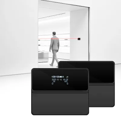 Smart Infrared Footfall Counter System for Retail Store Customer Traffic Monitoring