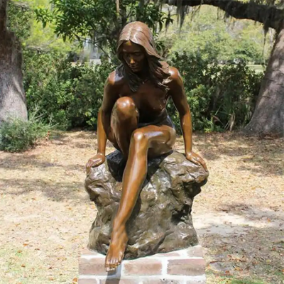 Hot Sale Metal Lady Figure Art Garden Statues Sculptures Metal Casting Figure Sculpture Outdoor Bronze Statue
