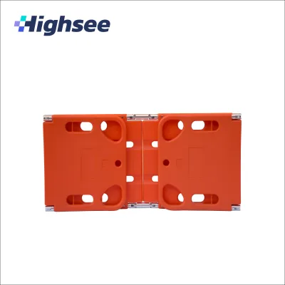 Good Quality HDPE Medical Rescue Folding Spinal Board 4 Foldable Spine Board Stretcher