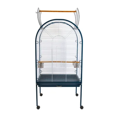 Large Metal Rectangle Bird Cage for Parrot Eco-friendly Classic Style Open Door Top Design Indoor/Outdoor Use All Seasons
