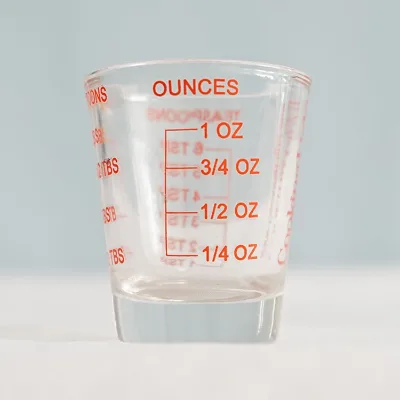 Wholesale 50ml clear Heavy Base Shot Glass Custom Measuring Glass Cup