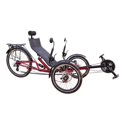 Tricycle Lying Bicycle Adjustable Seat Bike Rear Suspension Recumbent Trike