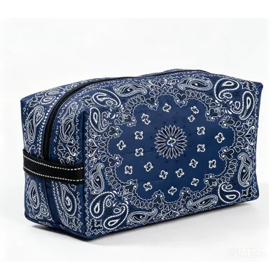 Custom Printings Puffer Cosmetic Pouch Zipper Closure Makeup Essentials Pouch Travelling Daily Use Toiletries Toiletry