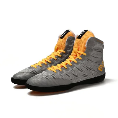 Custom Wholesale High Top Leather Woman Boxing Boots Custom Men Design Your Own Wrestling Shoes