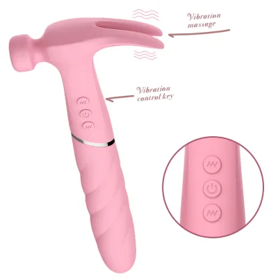 Plastic God Hammer Female Silicone Massage Vibrator Hotel Room Waist Hand Massage Simulation Tool