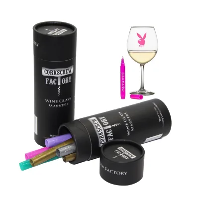 Pack of 8 Food-Safe Non-Toxic Ceramic Dinnerware Wine Glass Marker Pens