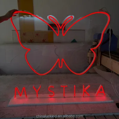 Custom Flex Neon Sign LED Letters Outdoor Advertising Sign CE Certified IPX3 Waterproof No MOQ 3D Office Mall Wedding Barbershop