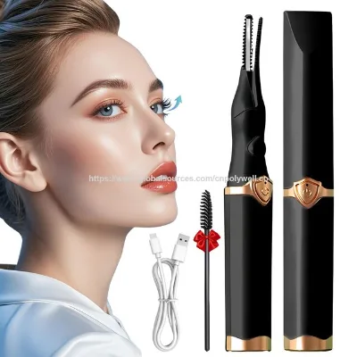 Heated Eyelash Curlers, 2025 Upgrade Electric Eyelash Curler, Electric Eyelash Curler for Instant Glam, Fast Heat up in 8s, 3 Heat