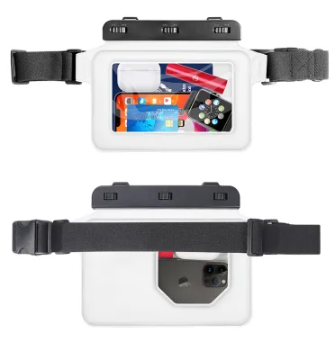 Wholesale Aquaproof IPX8 Waterproof Cell Phone Pouch Sealed TPU Waist Pack with Strap for Outdoor Activities