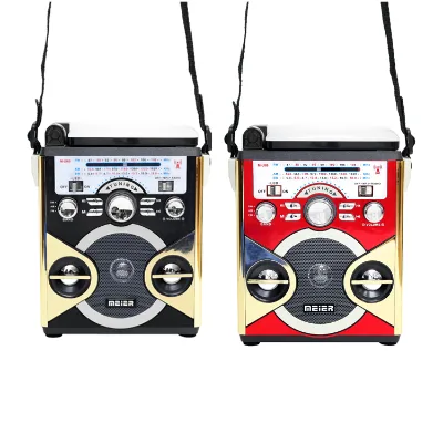 Meier M-U69 Transformer Power Vintage Con Linterna Am Fm 3 Band Radio With Usb Tf Card Touch Light Function Retro