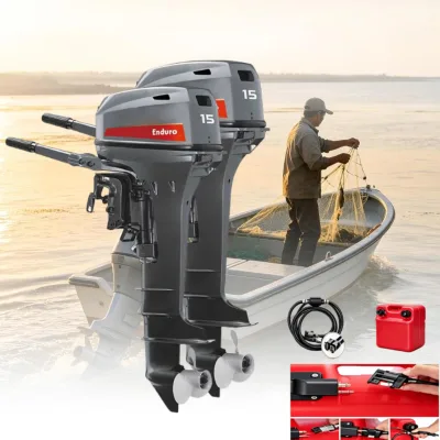 Fits Yamaha 15Hp Two Stroke Outboard Motor Convenient Maintenance for Second Hand Boat Refitting Business