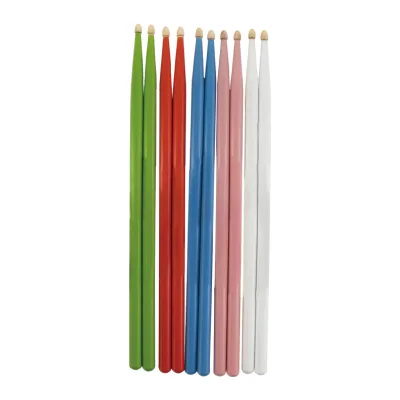 Hot Selling 5A 5B Classic Colorful Maple Wood Drum Sticks for Drum Set Practice