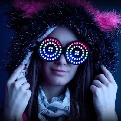 Color Changing Parties Glass Accessory Cool Light up Parties Glasses Portable Eyewears Charm for Indoor and Outdoor Use