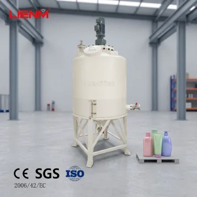 250L 500L 1000L Corrosion-Resistant Liquid Chemical Mixing tank with Agitator PVC PP HDPE Plastic Mixing tank