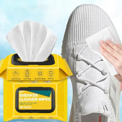 30pcs Quick Cleaning Wet Wipes Tissue Paper for Adults Travel-for Sneakers Cleaning on the Go