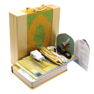 Best Luxury Gold Muslim High Quality M9 32g Quran Reader Holy Quran Read Pen with Large Quran Book