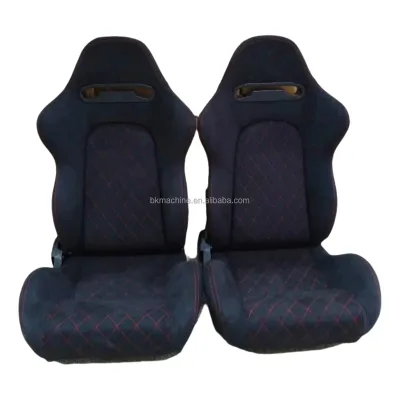 Medium Black Sport Seat with Purple Green Mix Racing Bucket for Racing Enthusiasts