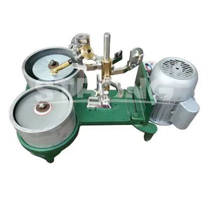 Angle Polisher Gemstone Grinding Polishing Faceting Machine Double Disc Lapidary Flat Grinder Faceting Machine for Gemstone