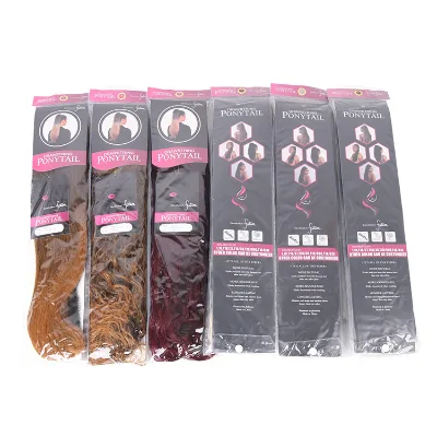 Kanekalon Cacheado Aplique Brasil Perucas Sinteticas Pelucas Sinteticas Rabo De Cavalo Cabelo Sintetico Synthetic Hair Ponytails