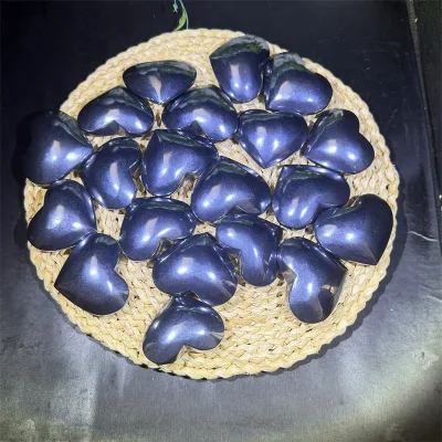 Wholesale Healing Stones Crystal Heart Polished Gemstone Healing Stone Terahertz Heart for Sale