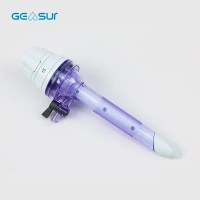 Geasure 3mm 5mm Manual Safety Medical Disposable Laparoscopic Optical Bladeless Trocar