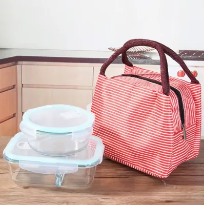 Microwave Oven Safe Glass 2 Compartment Bento Box Lunch Box Set Locking Lids Back School Dinnerware Sets for Meal Prep Storage