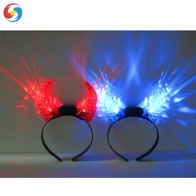 Hot Selling Halloween Gift Led Flash Headband Hair Band Head Boppers for Party Toy